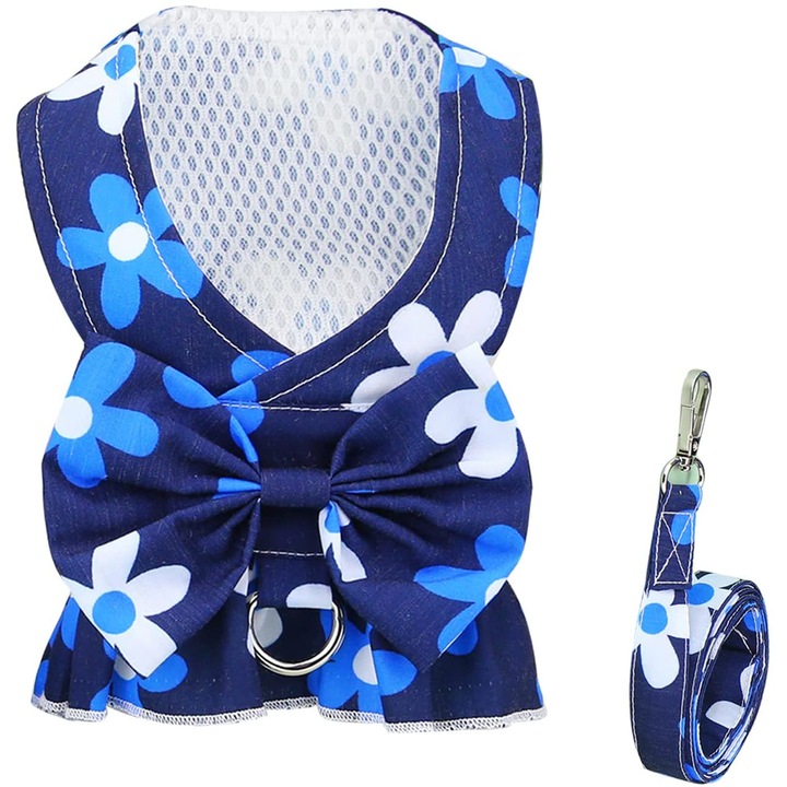 Vesta si lesa caini/pisici, Mbooulc, Poliester, M, Albastru