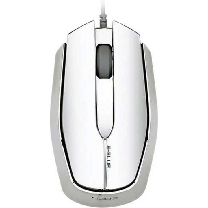 Мишка Gaming E-Blue MOOD EMS617ELAA-UI, Оптична, 3 бутона, 2400 DPi, Сребриста