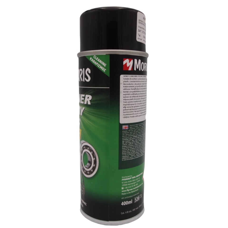 Spray pentru curatarea si degresarea metalului si plasticului, Morris