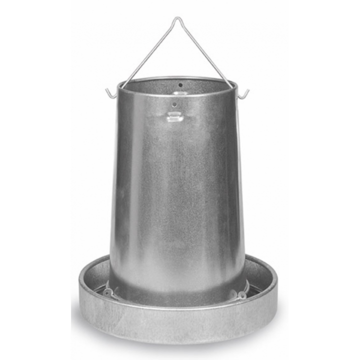 Automata madáritató, Kapacitás 20 kg, 405x470 mm, Horganyzott lemez, Ezüst