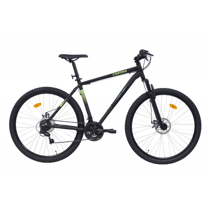 Велосипед Bottari CORTINA, 29", Алуминий, Shimano Ty21, 21 скорости, Предна-задна дискова спирачка, Черен/Жълт