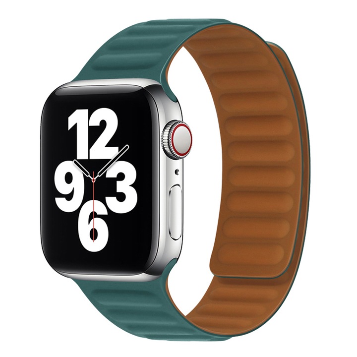 Szíj Apple Watchhoz 1/2/3/4/5/6/7/8/SE/SE 2 38/40/41mm kompatibilis, óraszíj, F977, türkiz