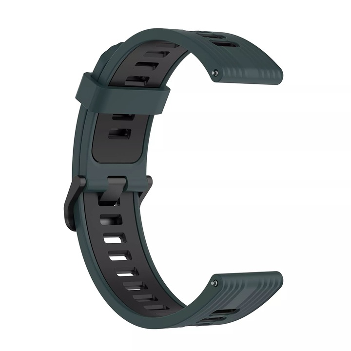 TPU гривна, съвместима с Samsung Galaxy Watch 46 mm / Watch 3 / Gear S3, Huawei Watch GT / GT 2 / GT 2e / GT 2 Pro / GT 3 46 mm, смарт часовник, W002, зелен