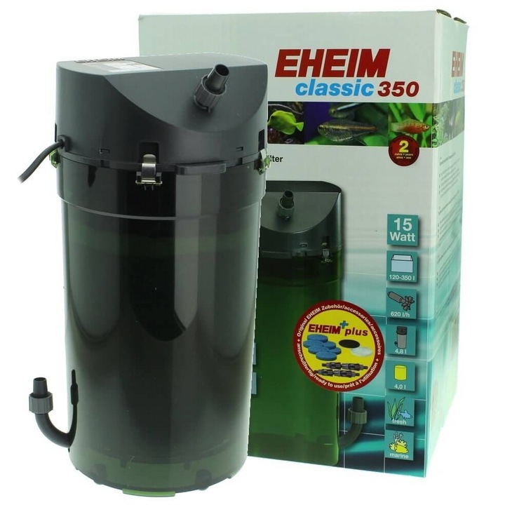 Filtru extern Classic 350, Eheim, 15 W, 620 l/h, Verde inchis