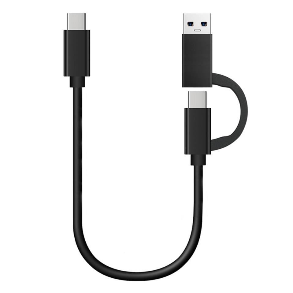 Кабел за бързо зареждане, ВИНТ, USB-C/USB, 30 см, черен - eMAG.bg