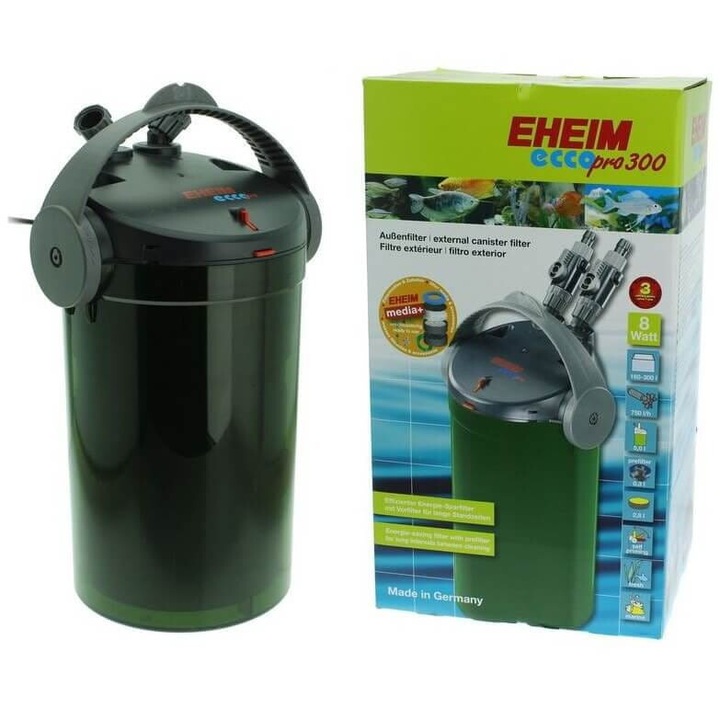 Filtru extern Ecco Pro 300, Eheim, 8 W, 750 l/h, Verde inchis