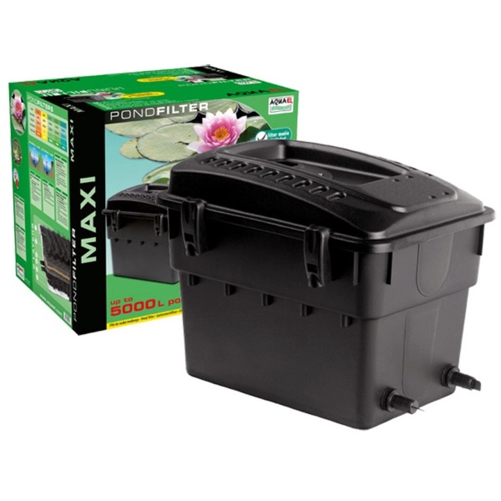 Filtru pentru iaz Maxi, Aquael, 3500 l/h, Negru