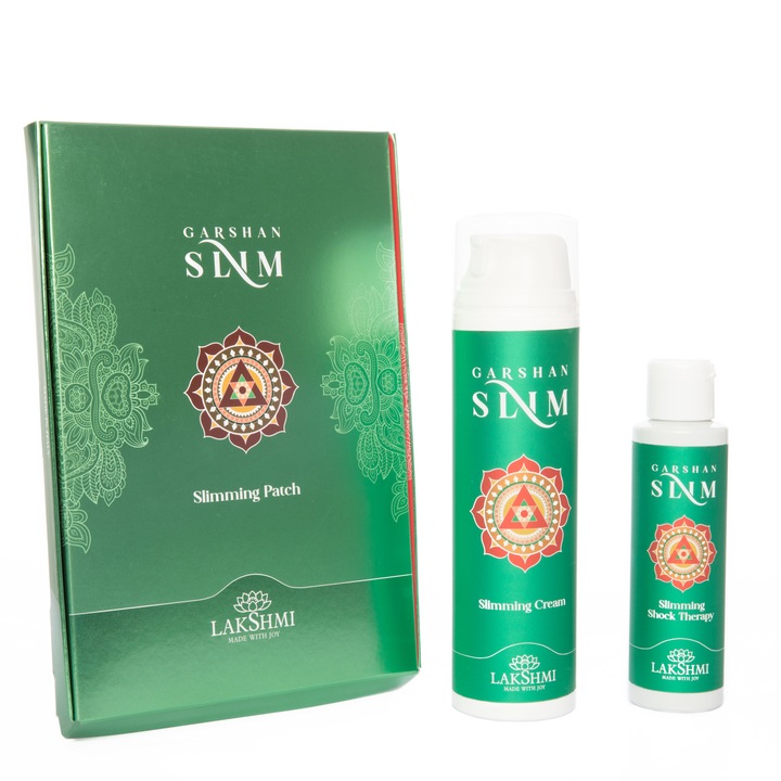 Set 3 produse anticelulitice gama garshan slim, Lakshmi, eco-bio