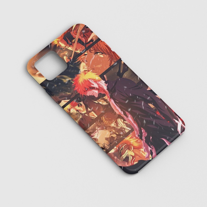 A burkolat kompatibilis az Apple iPhone 14 Pro modellel, Hurosaki Ichigo Bleach, szilikon, TPU, fordítva,