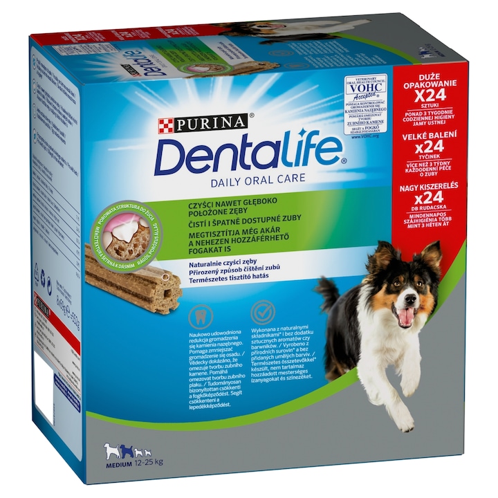 Dentalife Medium kutya jutalomfalat multipack 3R, 8x69g
