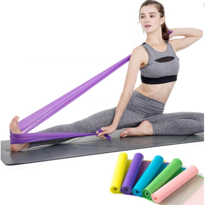 Pilates vagy jóga expander - piros, 1500 x 150 x 0, 35mm