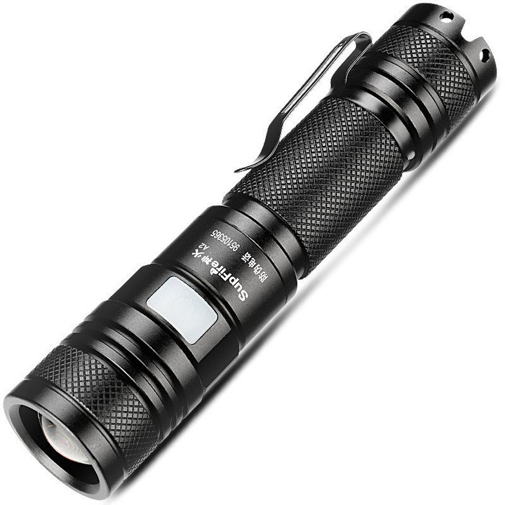 Акумулаторно фенерче Supfire A2 Luminus SST-40-W, LED, 650lm, USB, Li-ion