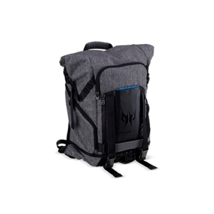 acer predator gaming rolltop backpack 15.6 for all gaming laptops Backpack, Water Resistant Lightweight Travel Fits and Protects Up to 15.6" Laptops, Grey with Teal Accents Built for serious gamers and travelers Predator Hybrid Backpack Backpack Acer