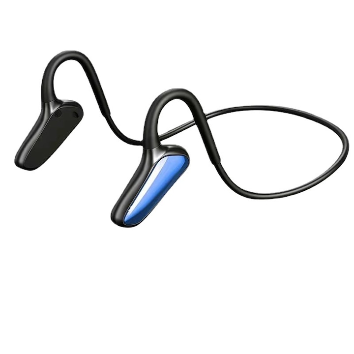 Casti wireless sport, Bluetooth 5.0, 10m, Albastru