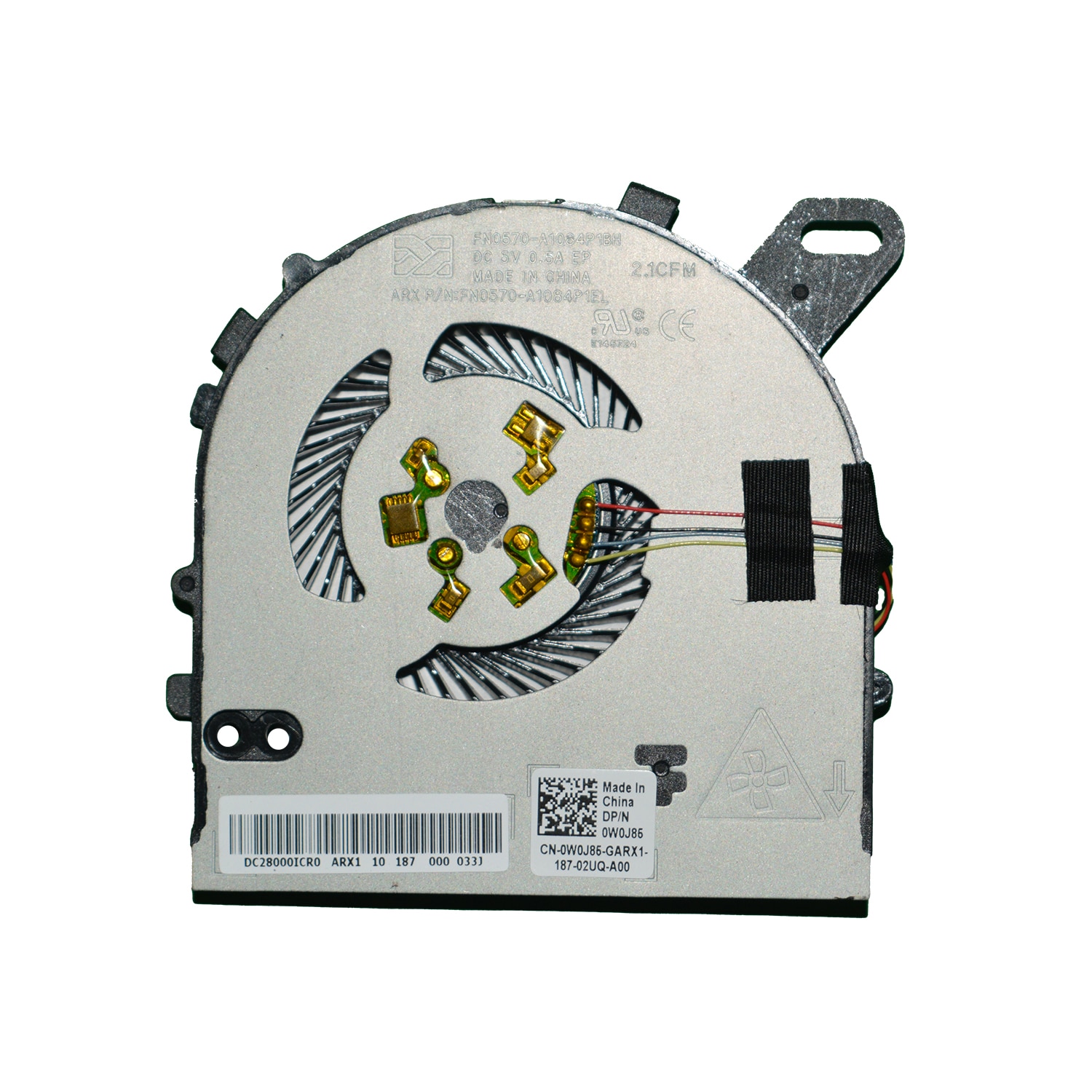 Ventilateur CPU 4 Pins Pour Dell Inspiron 15-7560 - Marque Kinpower, Neuf, Fabriqué En Chine
