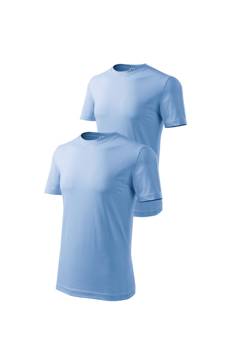 Set 2 tricouri de barbati, Malfini, Classic, Diverse culori 1, XS-3XL, Albastru deschis