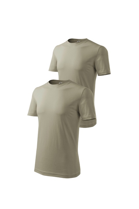 Set 2 tricouri de barbati, Malfini, Classic, Diverse culori 1, XS-3XL, Kaki deschis