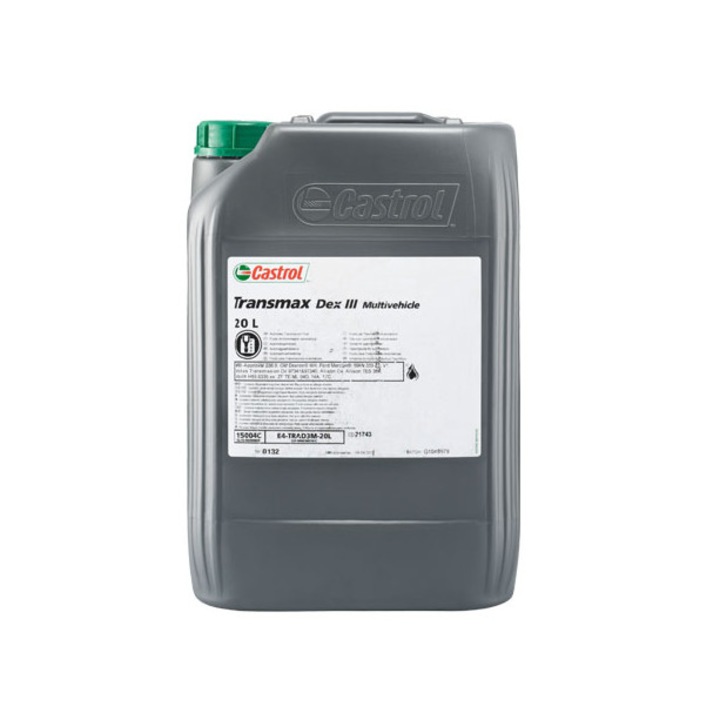 Масло за скоростна кутия Castrol ATF Dexron II Multivehicle 20L - eMAG.bg