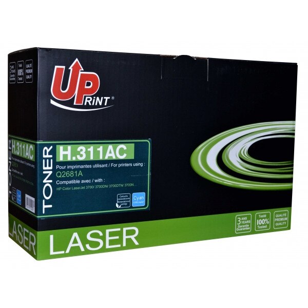 Toner UPRINT HL3700CUP Cyan, 6000 pag, compatibil Q2681A