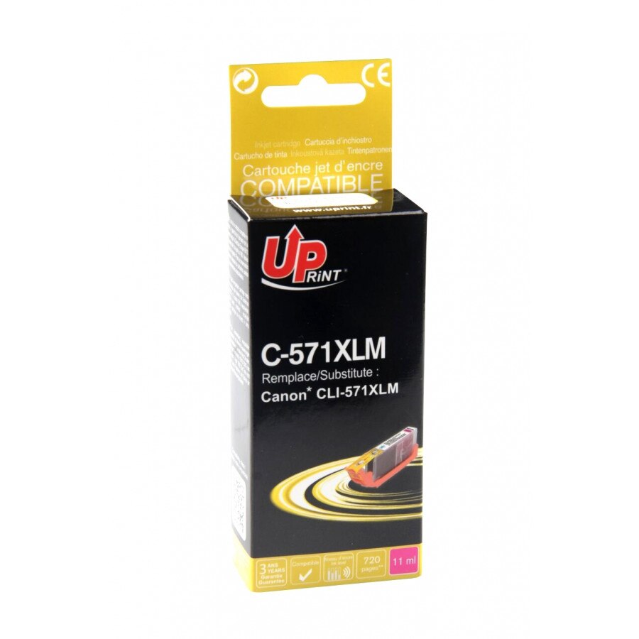Cartus cerneala UPRINT CJ571XLMUP Magenta, 11 ml, compatibil CLI 571XL M