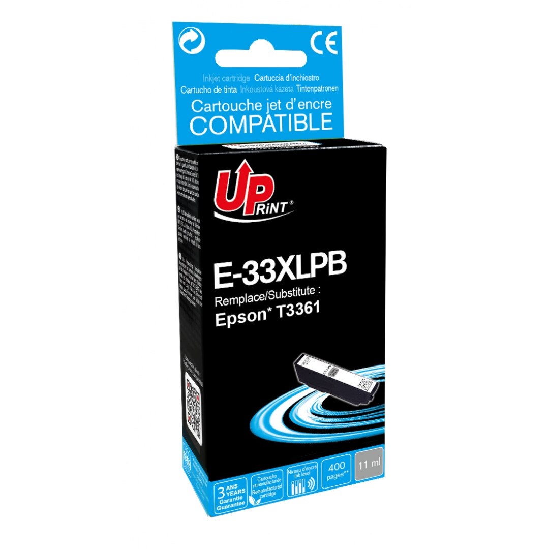 Cartus cerneala UPRINT EJ33XLPBUPR Negru Foto, 11 ml, compatibil T3361