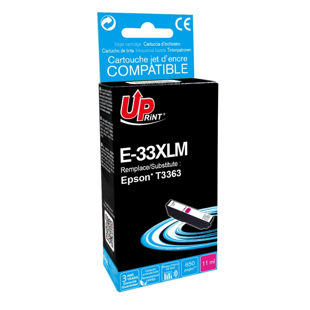 Cartus cerneala UPRINT EJ33XLMUPR Magenta, 11 ml, compatibil T3363