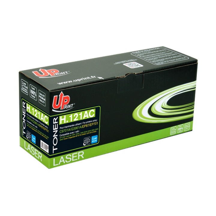 Toner UPRINT HLT2500CUP cián, 4000 oldal, kompatibilis C9701A / Q3961A / EP87 / EP701