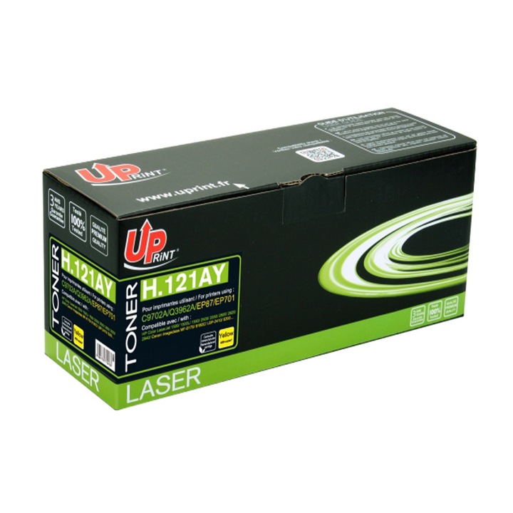 Toner UPRINT HLT2500YUP sárga, 4000 oldal, kompatibilis C9702A / Q3962A / EP87 / EP701