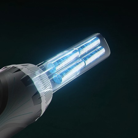 Aspirator vertical Rowenta X-Nano RH1128WO, 2 in 1, 100W, putere de aspirare 20 Air Watts, autonomie 40 min, tehnologie ciclonica, negru/violet