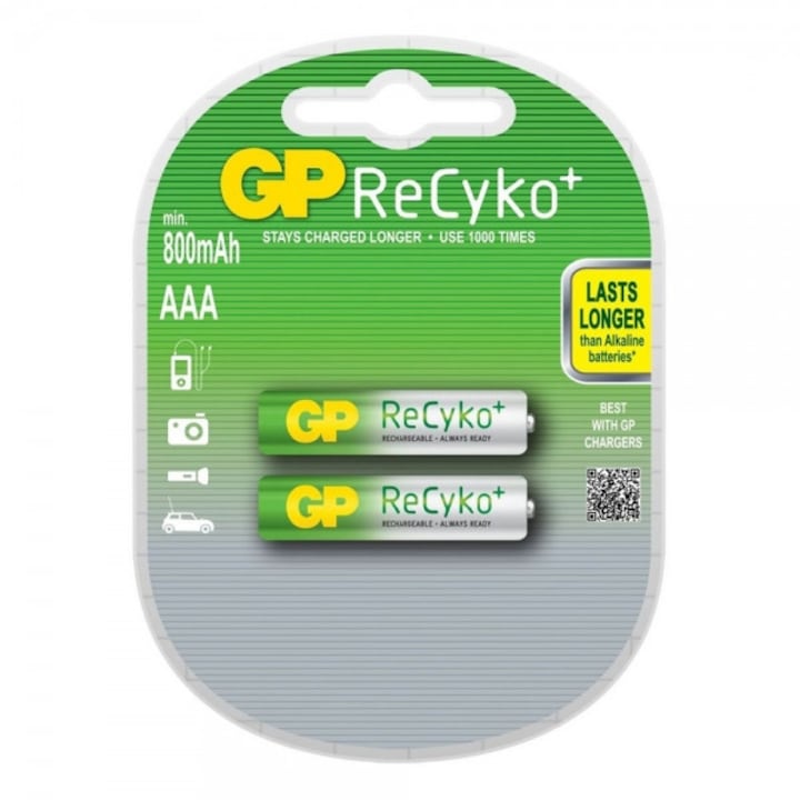Set 2 Baterii, GP Batteries, 850mAh, AAA