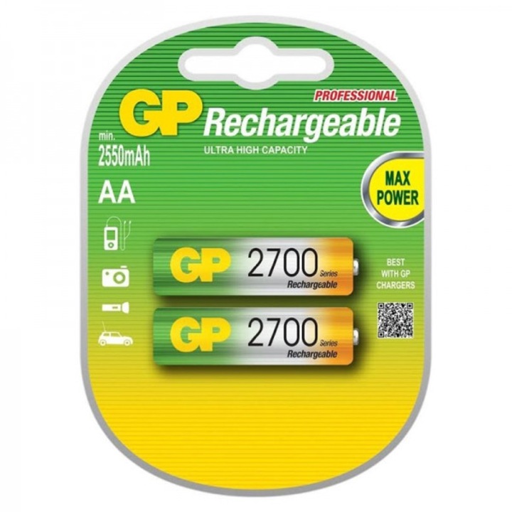 Acumulator baterie GP Batteries 2700AAHC-2PL2 bl., AA, Ni-MH R6 2700mAh, 2 buc.