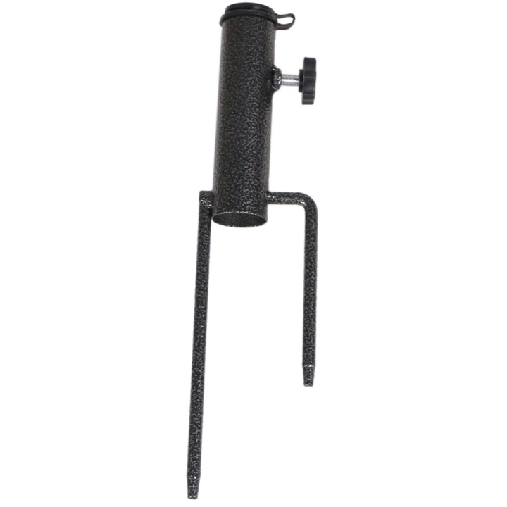 Suport fixare umbrela, Royokamp, Metal/Plastic, Gri inchis