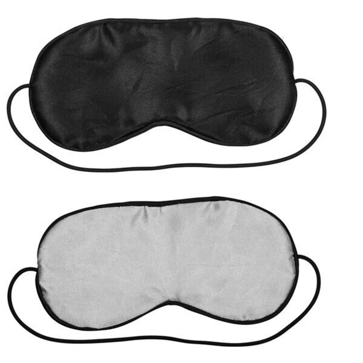 Маска за очи, Lovetoy, Struggle My Mask, две лица, черно и сребристо, полиестер