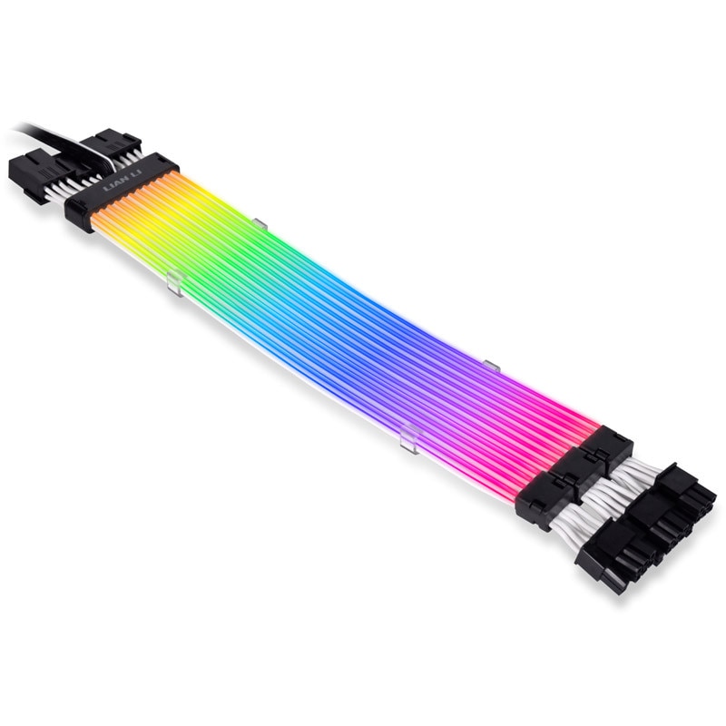 のり liantaiqianye119 Cablu Lian Li Strimer Plus V2 ARGB Triple 8-Pin PCIe GPU Extension