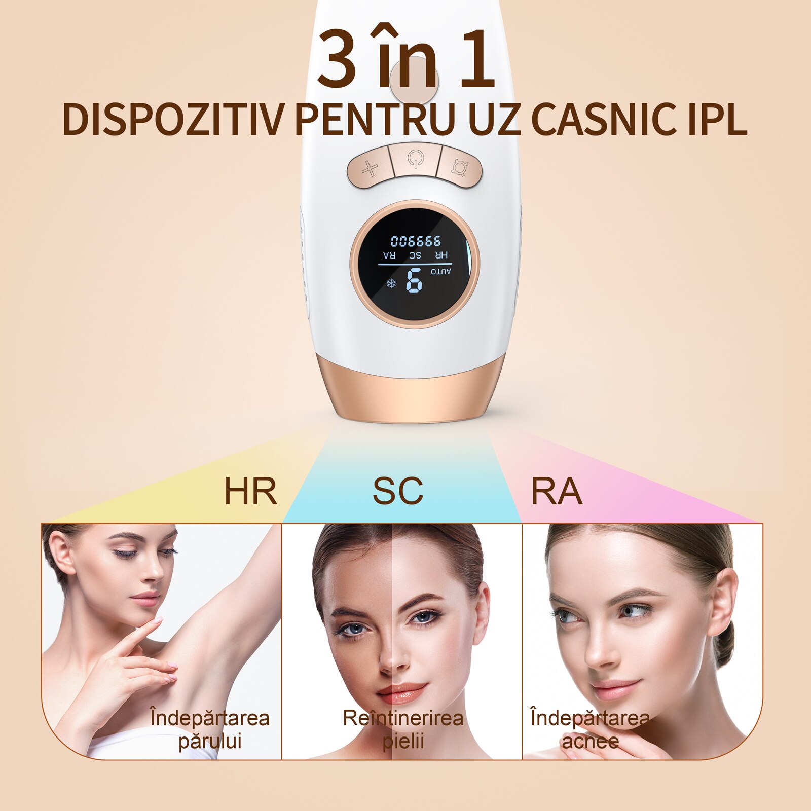 Epilator IPL AopvuiAI18 pentru epilare definitiva fara durere, 9