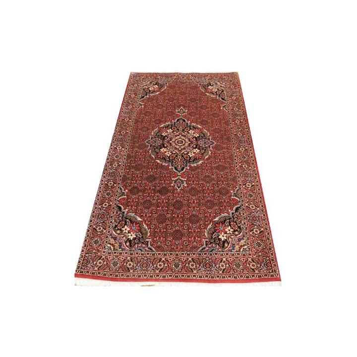 Covor Bidjar Royal, 508523, lana, rosu, 200 x 102 cm, lucrat manual