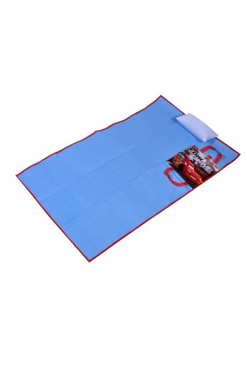 Детска плажна постелка, сгъваем модел, синя, 150x75см, M Deco