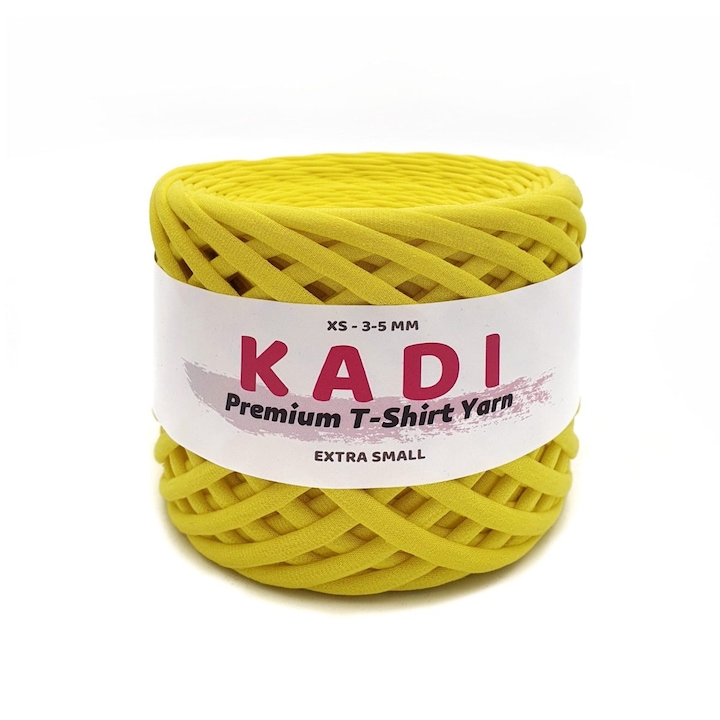 Fir de crosetat panglica KaDi Medium, 7-9 mm, 110 m, culoare Lamaie