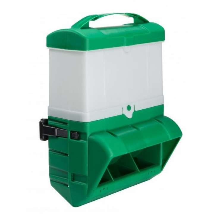 Madáretető Clever, 10 l, Műanyag, Zöld/Fehér