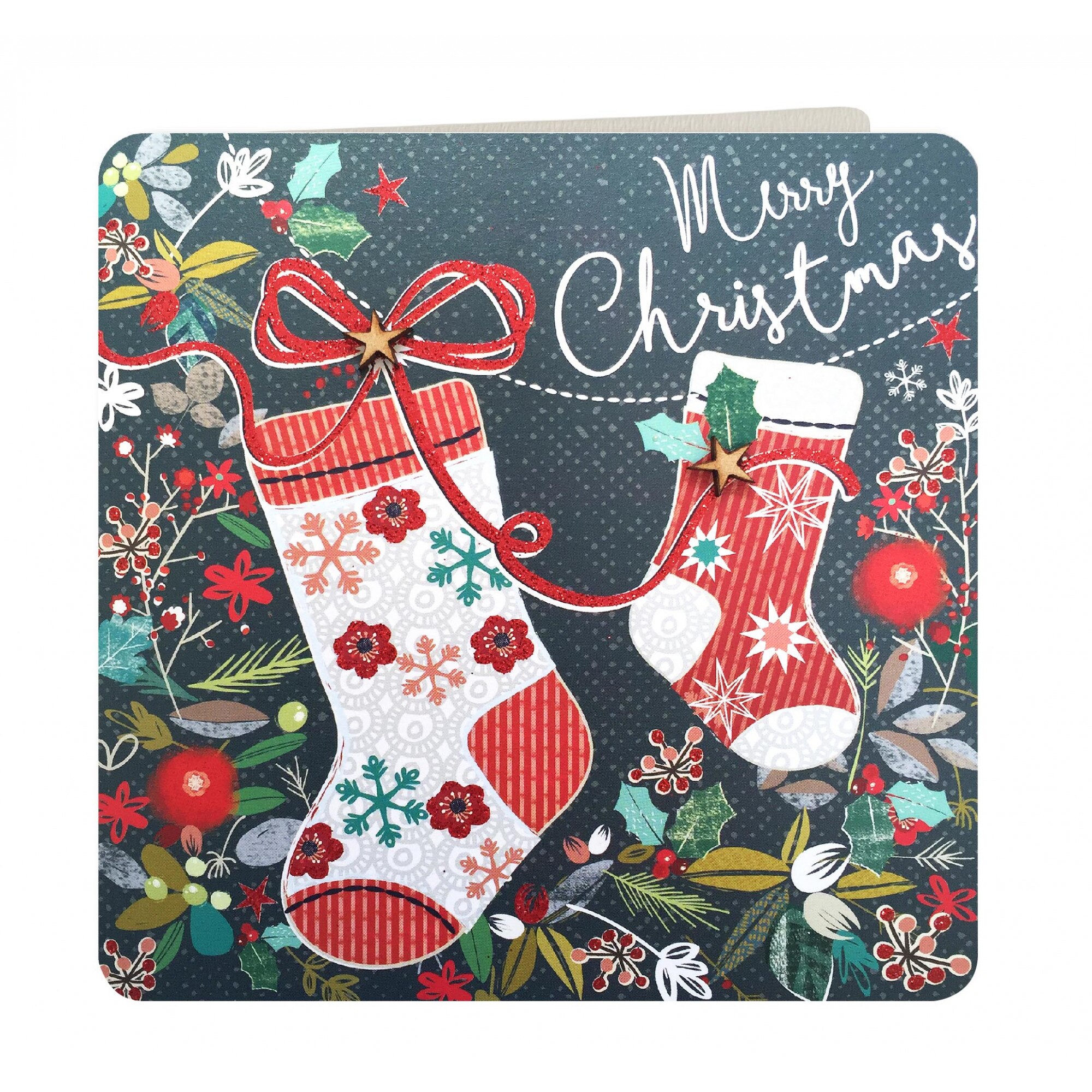 Felicitare - Merry Christmas Stockings