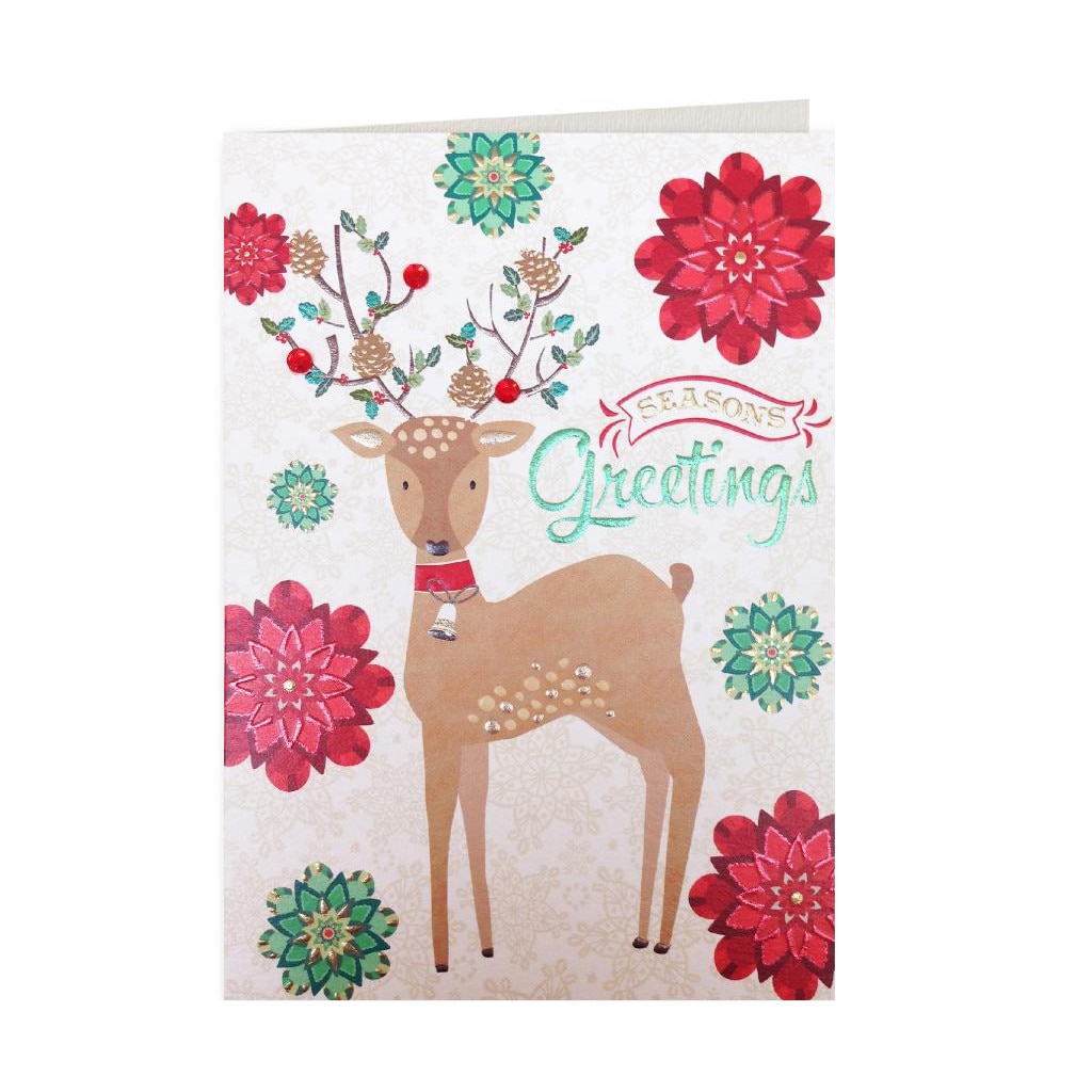 Felicitare - Seasons Greetings Reindeer