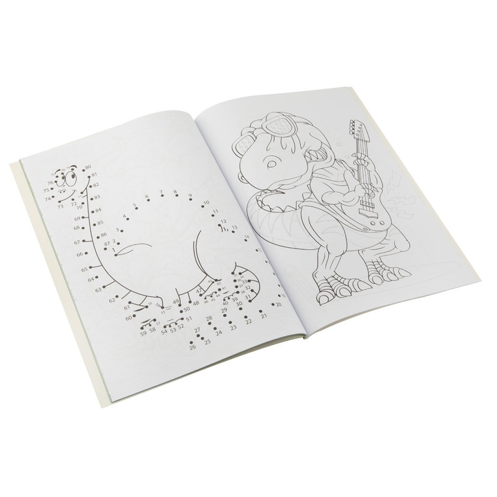 Carte de colorat si activitati A4 Dinozauri 64 file