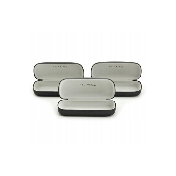 Set 3 x tocuri pentru ochelari Estillo, 16.5 x 4.5 x 7 cm, Negru