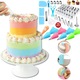 Set cofetarie/patiserie, 72 piese, duiuri pentru ornat si decorat prajituri, torturi, Onuvio™