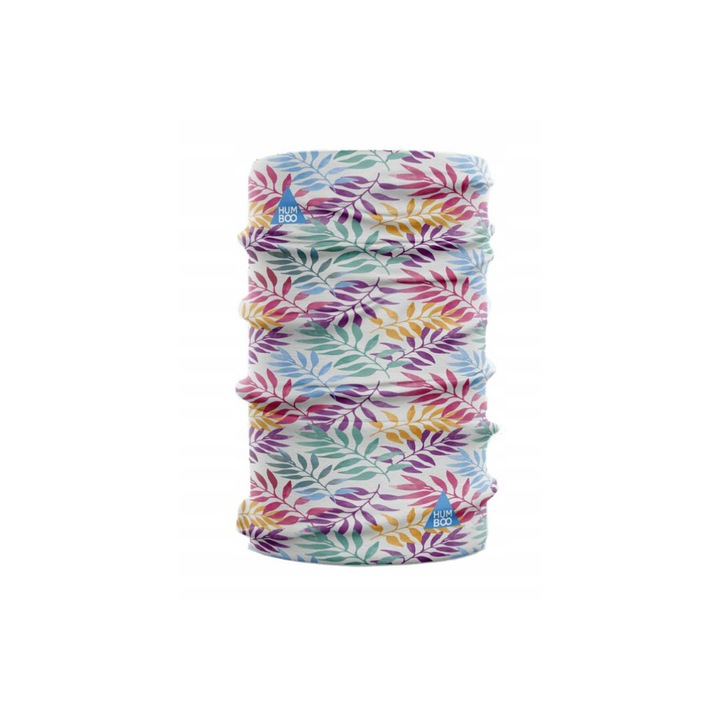 Bandana multifunctionala, Poliester, Model frunze, Multicolor, Universal