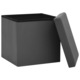 Taburet de depozitare pliabil vidaXL, gri, PVC, 38 X 38 X 38 cm, 2.29 kg