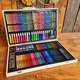 Set de pictura Artist, 180 piese, cutie din lemn, 47,8 x 29,5 x 4,5 cm