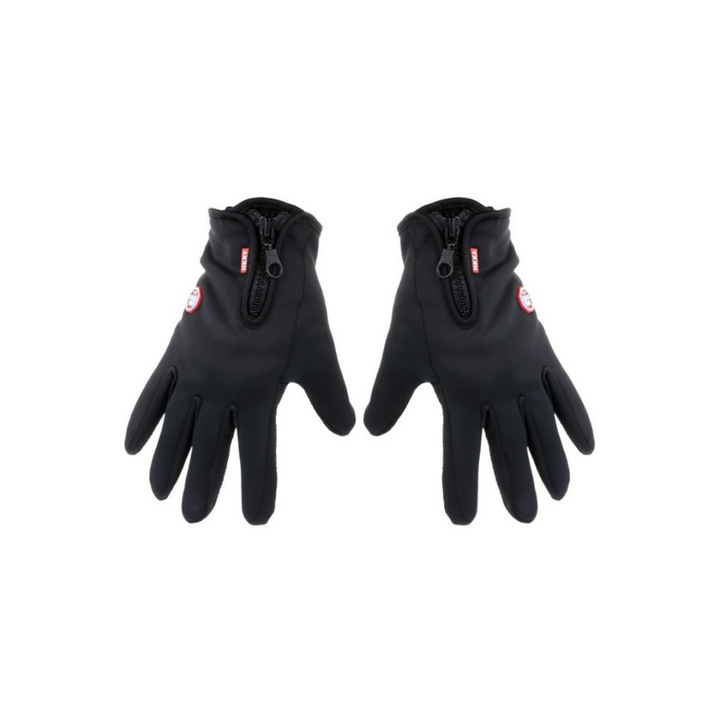 Manusi pentru ciclism, Poliester/Nylon, Universal, Negru, XL