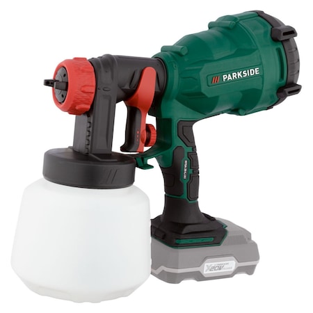 Pistol de vopsit 700ml/min, 20V, Li-Ion, Parkside, nu include acumulator si incarcator