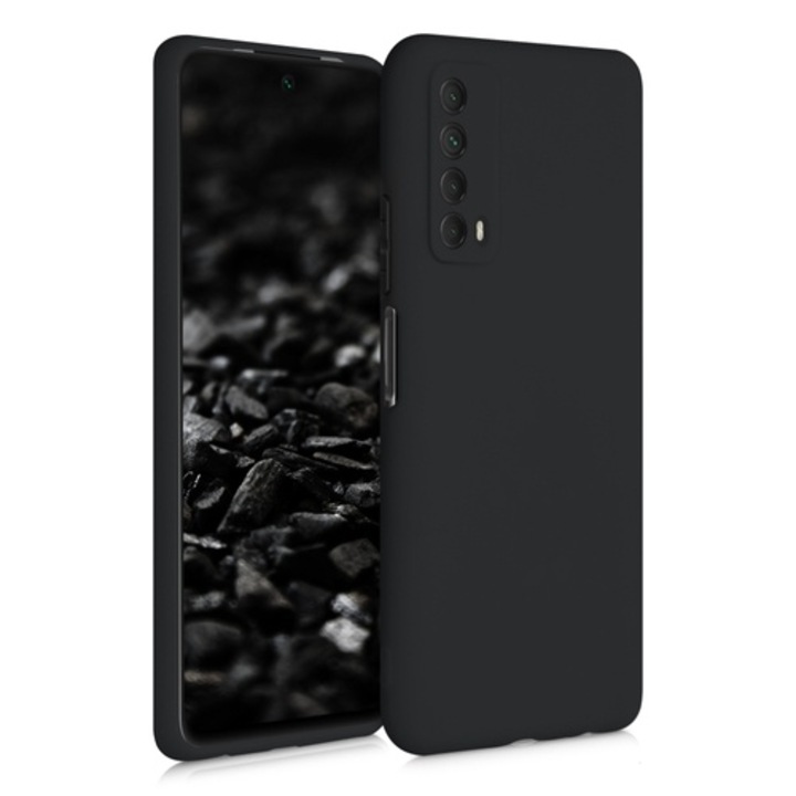 Кейс за Huawei P Smart (2021), Силиконов, Черен, 53674.01